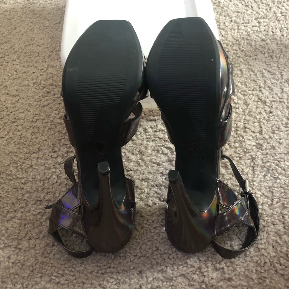 Iridescent Chunky Heels